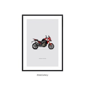 DUCATI Multistrada V4 Pikes Peak - Motorcycle POSTER Wall Art Decor Motor Line Art Perfect Gift For Motorcyclist Digital Motorbike Prints