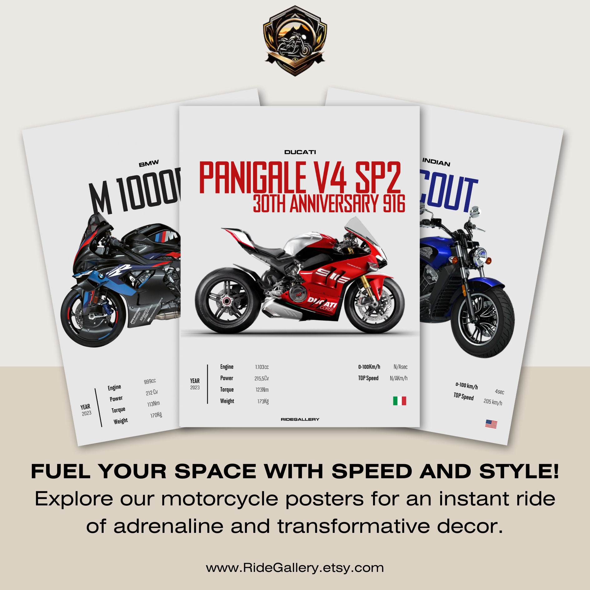 KAWASAKI Ninja ZX-6R - Motorcycle Japanese Poster Wall Art Wall