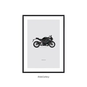 Honda CBR650R 2023 - Motorcycle Wall Deco Motor Line Art For A Motorcyclist Motorcycle Digital Motorsports Digital Motorbike Prints