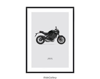 Honda CB650R Neo Sports Café - Déco murale moto Motor Line Art pour motocycliste Moto Digital Motorsports Digital Motorcycle Prints