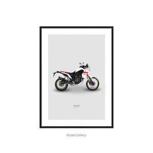YAMAHA Tenere 700 Rally Edition - Motorcycle Wall Deco Motor Art For A Motorcyclist Motorcycle Digital Motorsports Digital Motorbike Prints