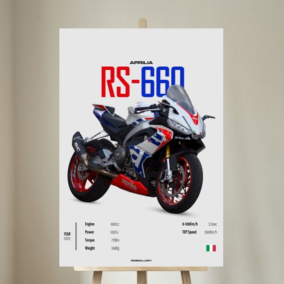 APRILIA RS 660 2022 - Motorcycle Wall Deco Motor Line Art for A
