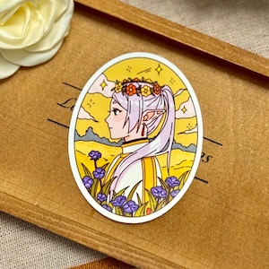 Frieren & Himmel sticker | Elf Sticker, anime Sticker, Himmel Sticker,  sousou no frieren sticker, laptop decal