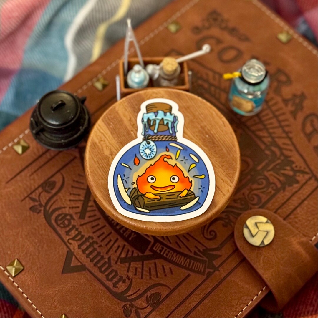 Calcifer Sticker: Howl's Moving Castle, Fire Demon, Ghibli - Etsy