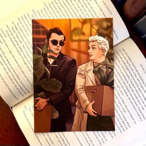 Ineffable Duo Art Print | Good Omens art print | Crowley and Aziraphale Art Print | Angel and Demon