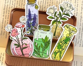 Apothecary Flower Sticker Pack: Witchcore Plant Stickers