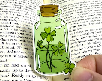 Four Leaf Clover Sticker: Lucky Herbology Plant Decal