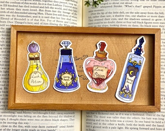 Potion Sticker Bundle: Witchcore Apothecary Stickers [4pc]