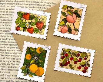 Fruit Stamp Sticker Pack: Cottagecore Planner Stickers