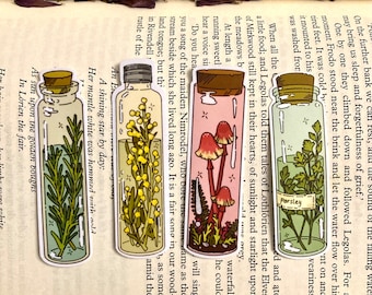Herb Sticker Pack: Witchcore Plant Stickers for Journaling