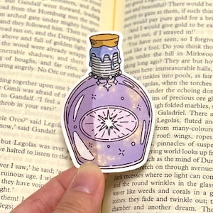 Sticker Starlight-fles | Kosmische sticker | Dagboekstickers, plakboeksticker, astrologiesticker, Witchy, laptopsticker, stersticker