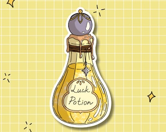 Luck Potion Sticker: Witchcore Apothecary Glossy Decal