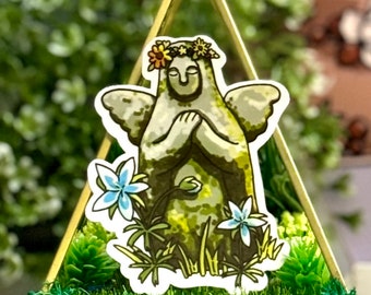 Goddess Statue Sticker: Zelda Breath of the Wild, Silent Princess Flowers