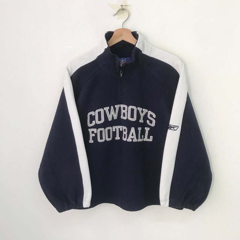 Vintage Dallas Cowboys Blue Sweatshirt Medium Dallas Cowboys Football Spell Out Logo Pullover Cowboys Football Nfl Sport Team Sweater Size M image 1