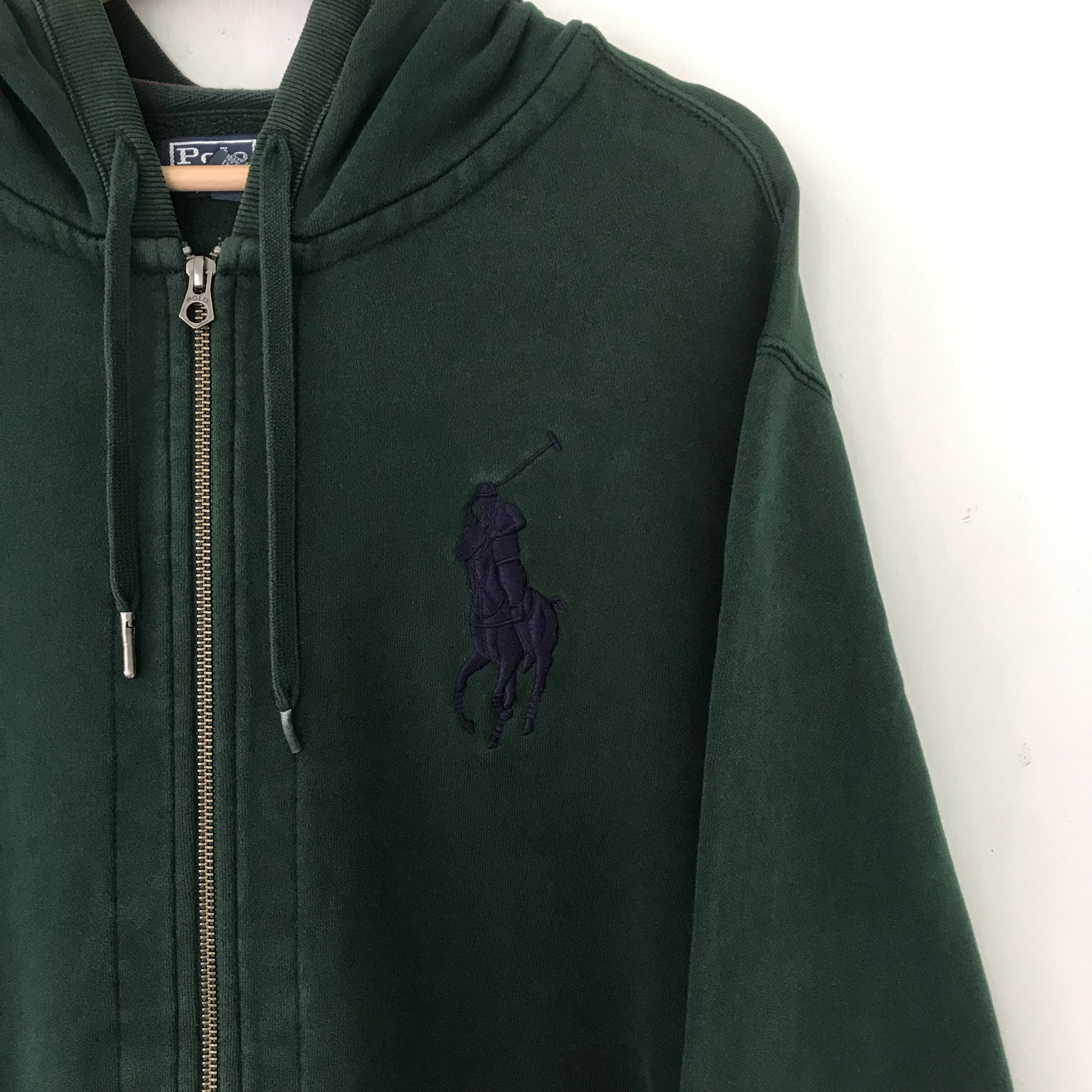 Vintage 90's Polo Ralph Lauren Big Pony Green Sweater Xlarge