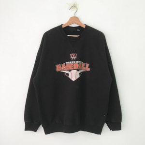 Sudadera vintage de cuello redondo de los Wartburg Knights de los años 90 (talla L)