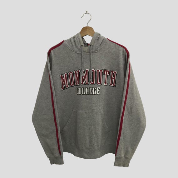 Vintage Y2K Monmouth Grey Sweater Medium Monmouth College Spell