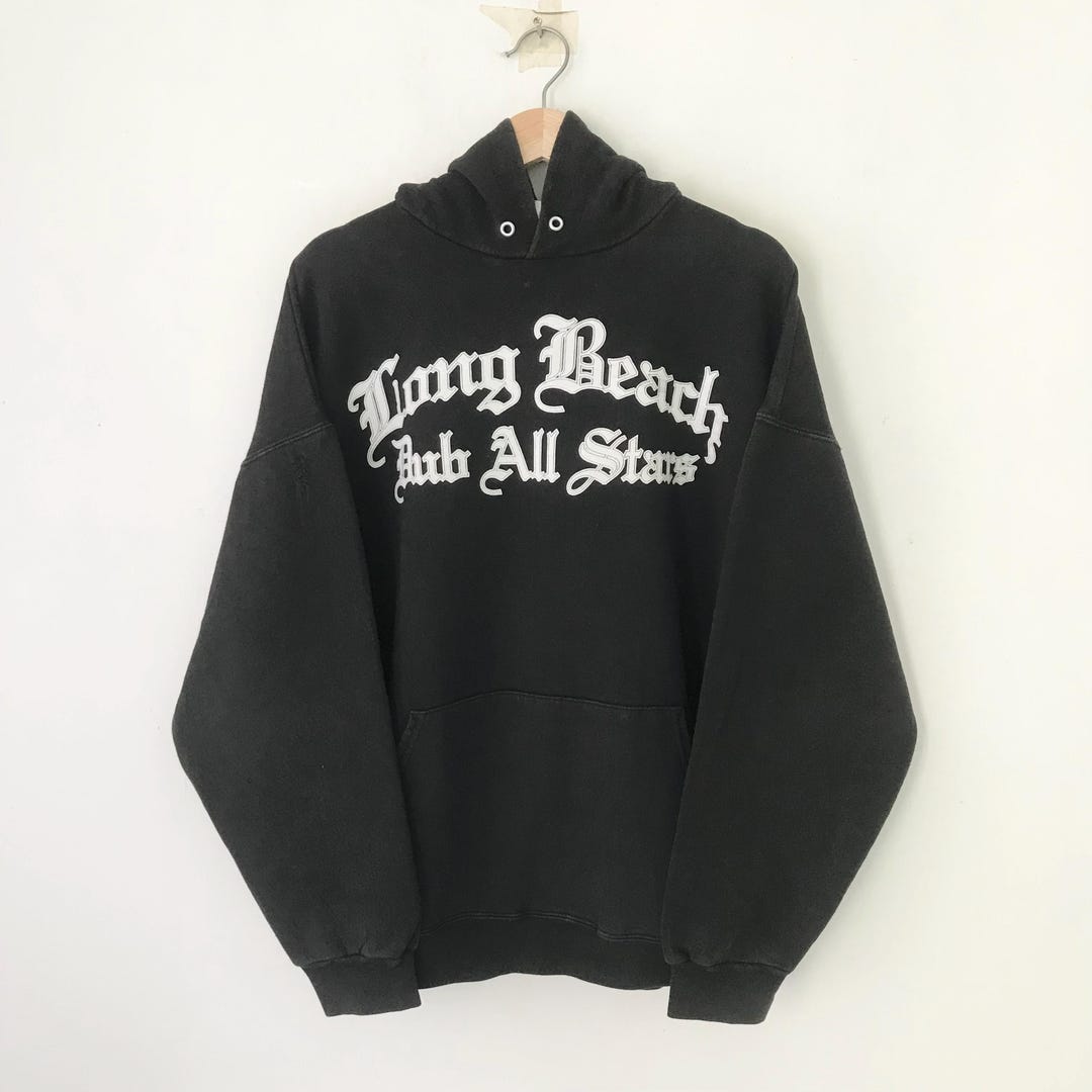 Vintage 90's Long Beach Dub All Stars Black Sweater Xlarge Long