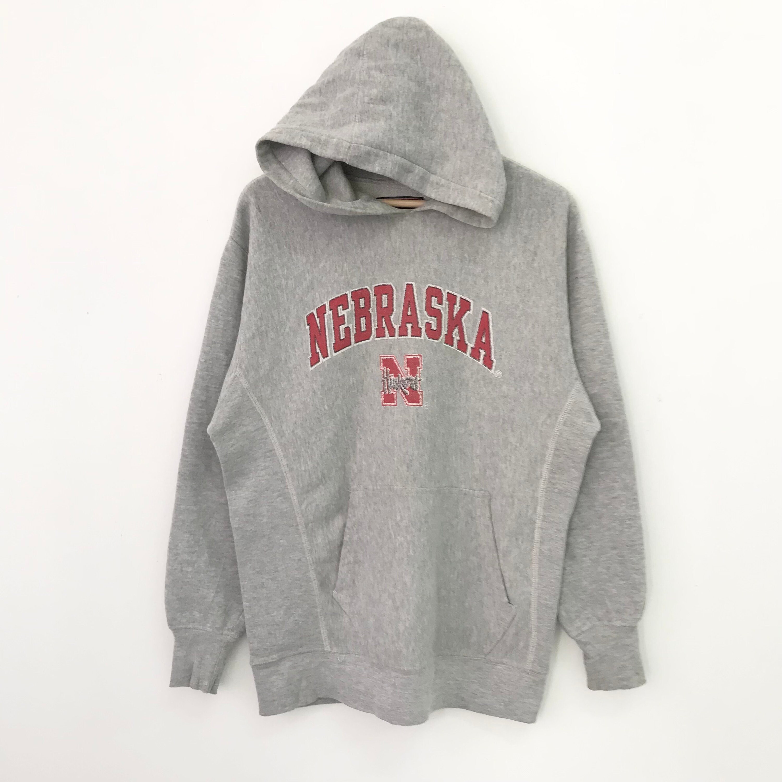 Vintage 90 s Nebraska Huskers Ncaa Gray Sweater Small University of Nebraska Spell Out Logo Hoodie Nebraska Husker Football Pullover Size S Etsy
