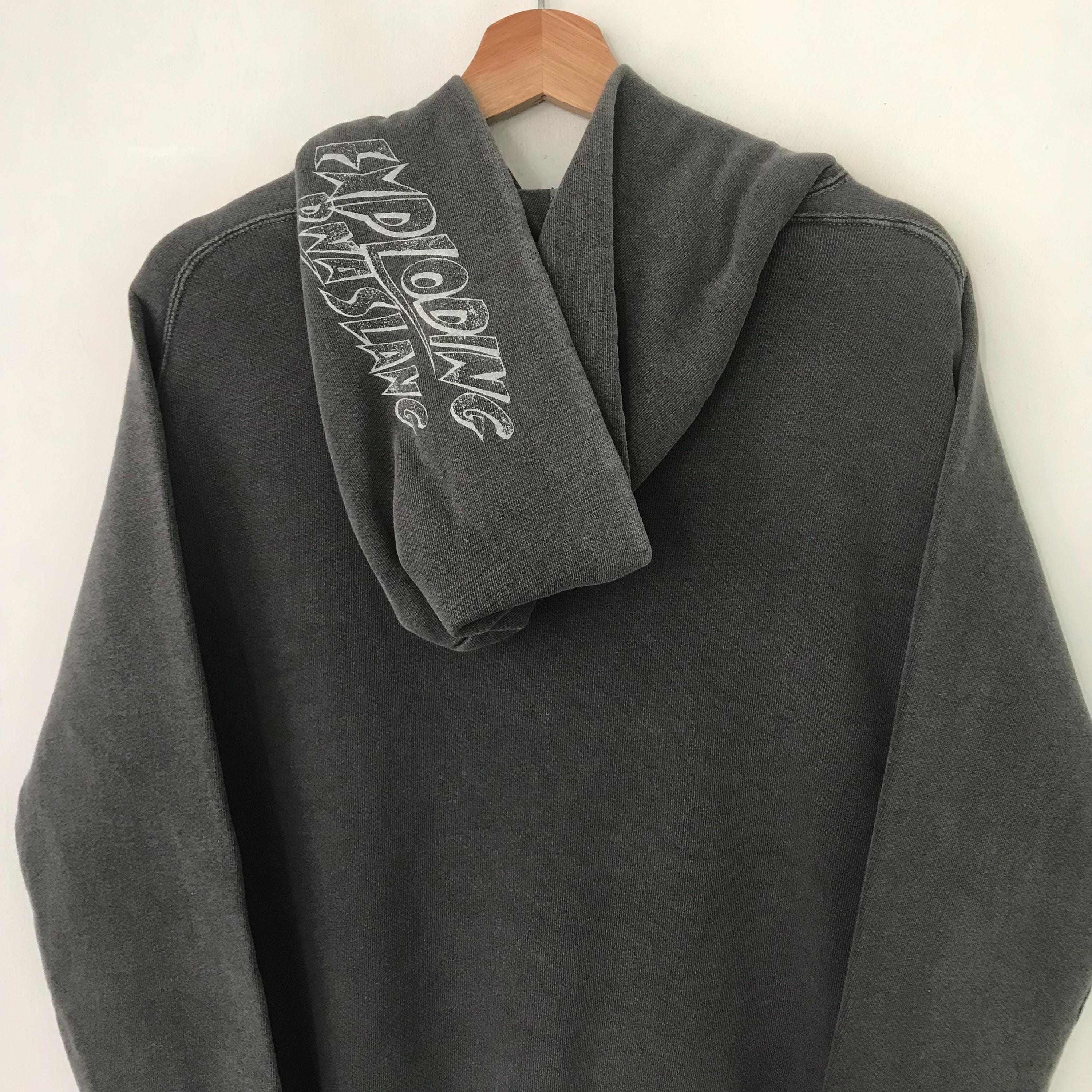 Vintage RNA Japan Faded Black Sweater Medium RNA Slang Graphic 