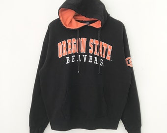 Vintage Y2K Oregon State Beavers Ncaa Black Sweater Medium Oregon State University Spell Out Hoodie Oregon State Beavers Pullover Size M