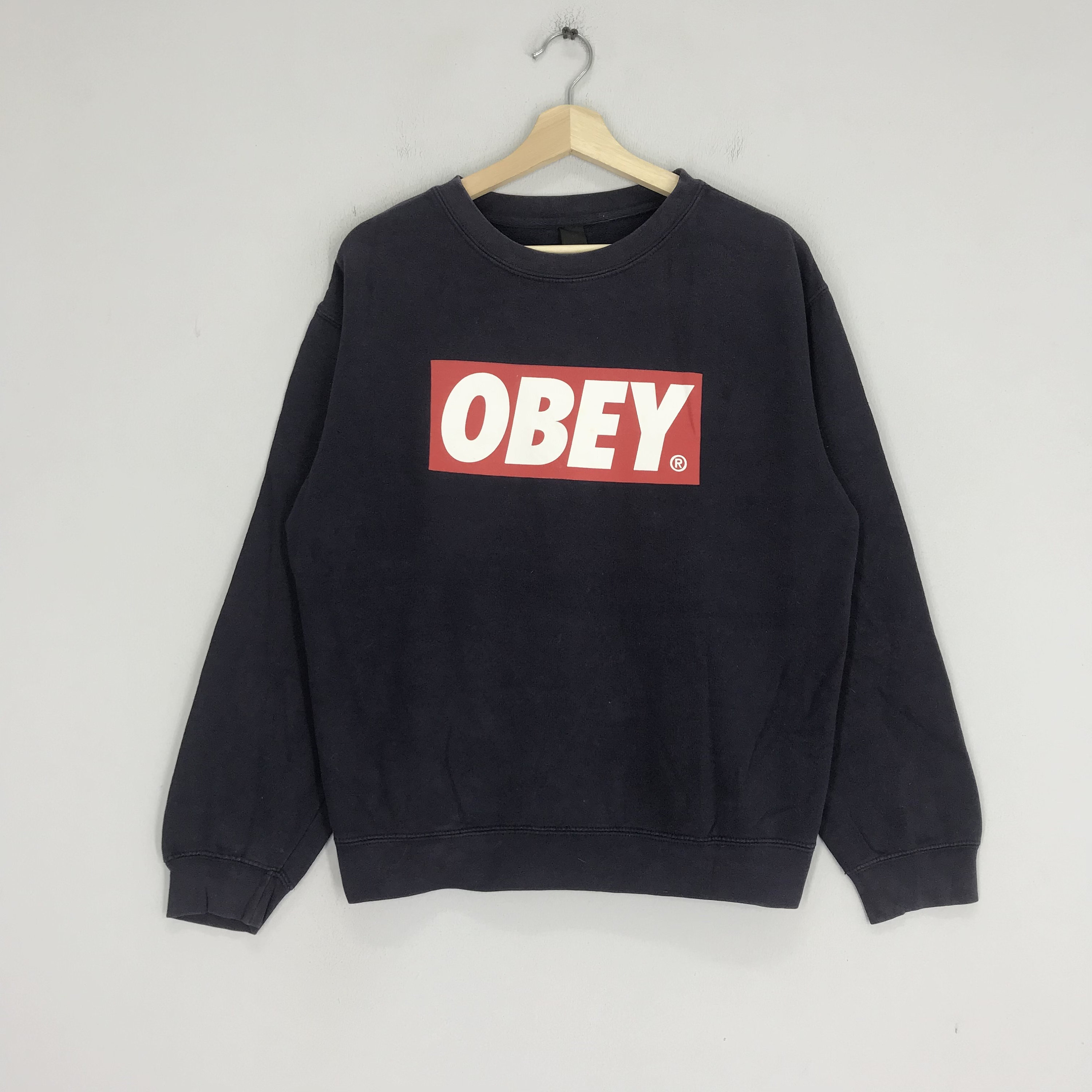 超歓迎 Vintage 90s Vintage Small, Size Sweatshirt, Crewneck Obey トップス