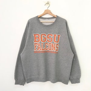 Vintage Bowling Green State University Gray Sweatshirt Xlarge BGSU Falcons University Spell Out Sweater Bowling Green University Size XL