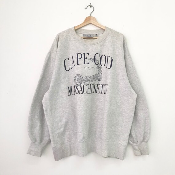 Vintage 90s Cape Cod Massachusetts Gray Sweatshirt Baggy Cape Cod Massachusetts Sweater Cape Cod Bay Crewneck Cape Cod Usa Jumper Size XXXL Etsy UK