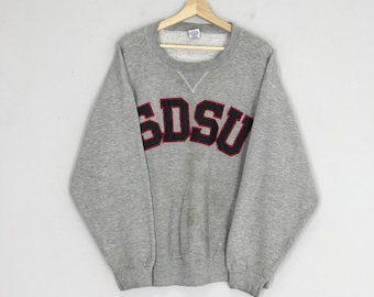 Vintage South Dakota State University Sweatshirt South Dakota Crewneck South Dakota Pullover Big Logo SDSU University Sweater Jumper Size L