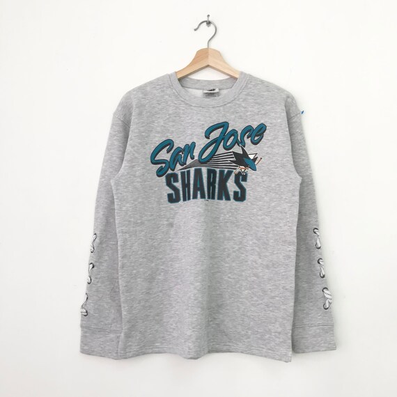 San Jose Sharks Hockey Gray Sweatshirt Small San Jose Sharks Nhl