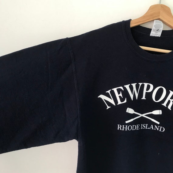 Vintage Newport Rhode Island Blue Sweatshirt Medi… - image 5