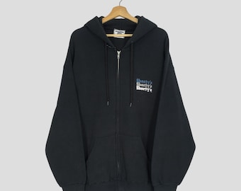 Vintage 90s Shorty's Skateboards Black Hoodie Shortys Skateboarding Spell Out Logo Full Zipper Sweater Hoodie Skateboarding Pullover Size XL