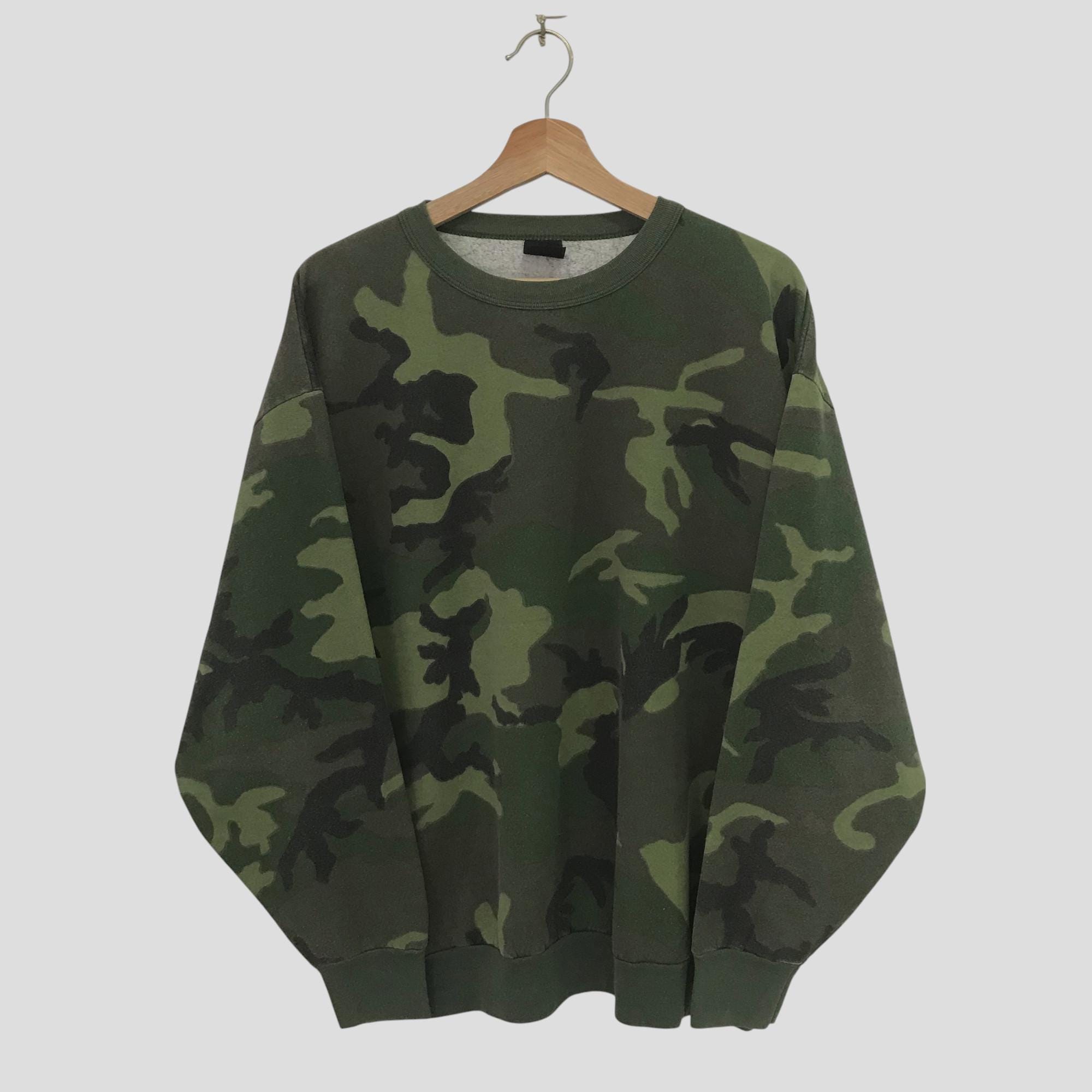 トップス 70's made in usa Camouflage Sweatshirt 70's】made in usa Camouflage Sweatshirt Camo Sweatshirt 70s - Etsy