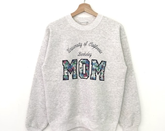 Vintage University of California Berkeley Grey Sweatshirt Small Berkeley Embroidery Spell Out Jumper Berkeley California Mom Crewneck Size S