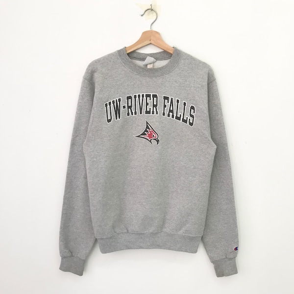 UW River Falls Graues Sweatshirt der Universität von Wisconsin Größe S