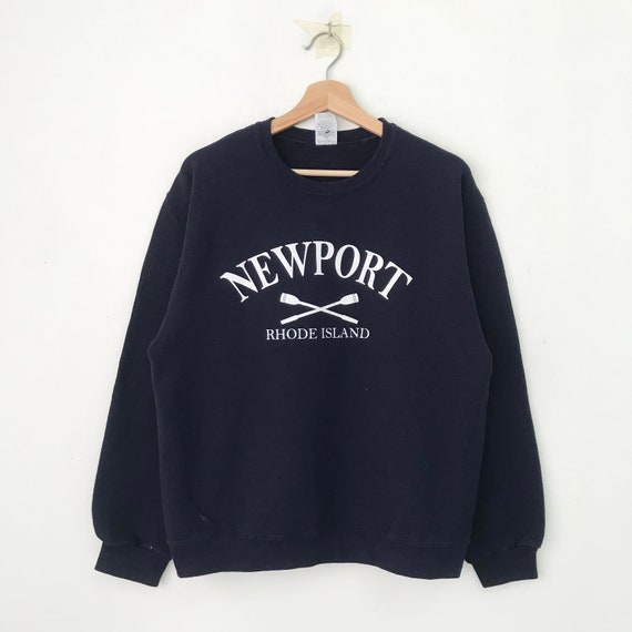 Vintage Newport Rhode Island Blue Sweatshirt Medi… - image 1