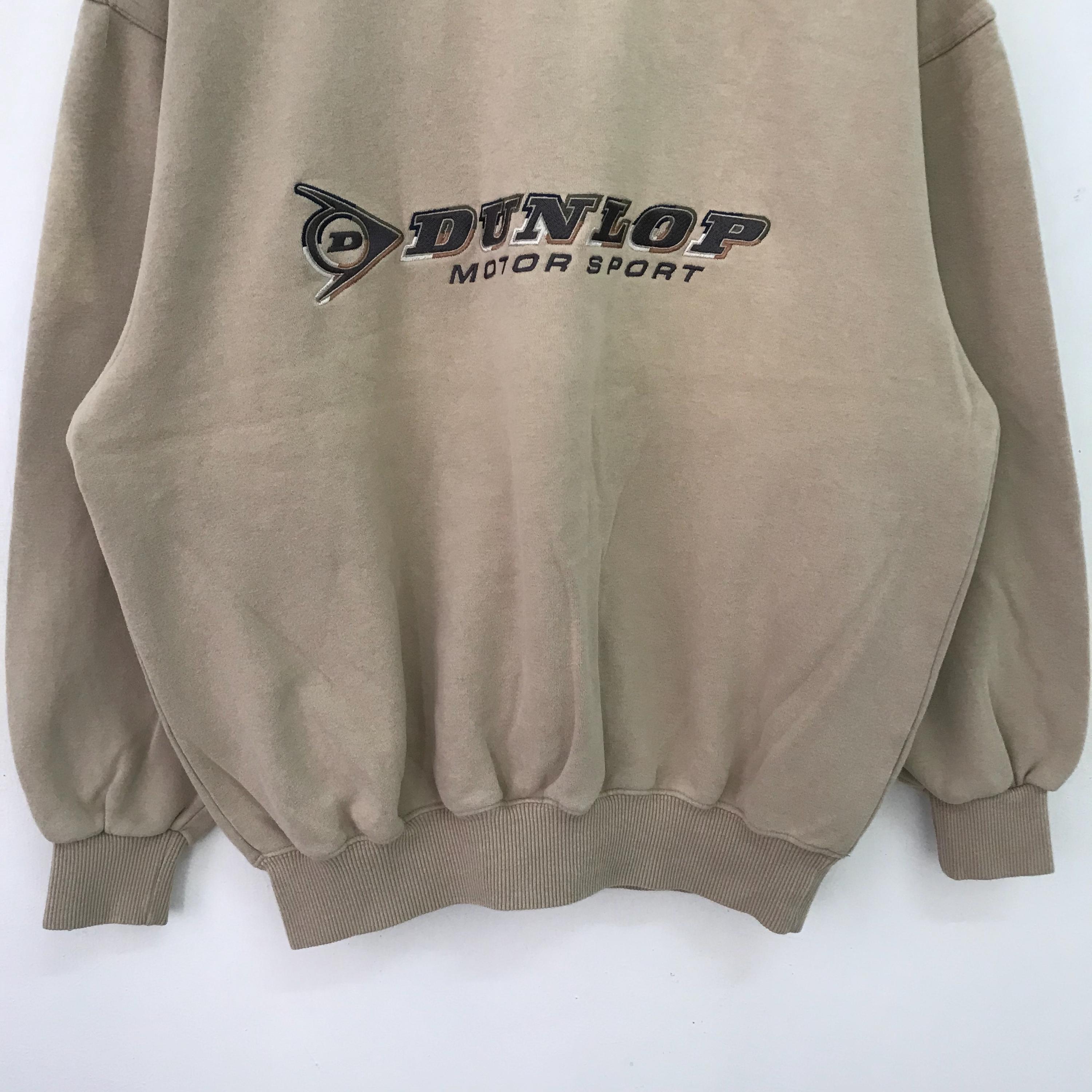Vintage 90s Dunlop Motorsport Sweatshirt Large Dunlop Motorsport 