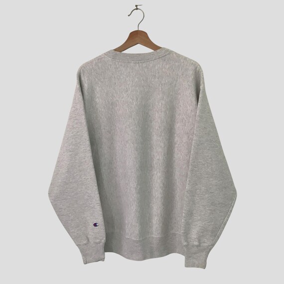 Vintage 90s Champion Reverse Weave Hudson Yards Grey