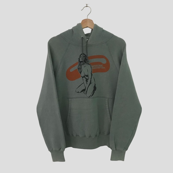 Vintage 90's Hysteric Glamour Japan Green Sweater Medium Hysteric