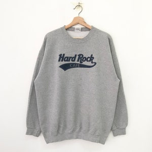 Vintage Hard Rock Cafe Gray Sweatshirt Xlarge Hard Rock Cafe Maui Usa Spell Out Sweater Hard Rock Cafe Crewneck Hard Rock Jumper Size XL