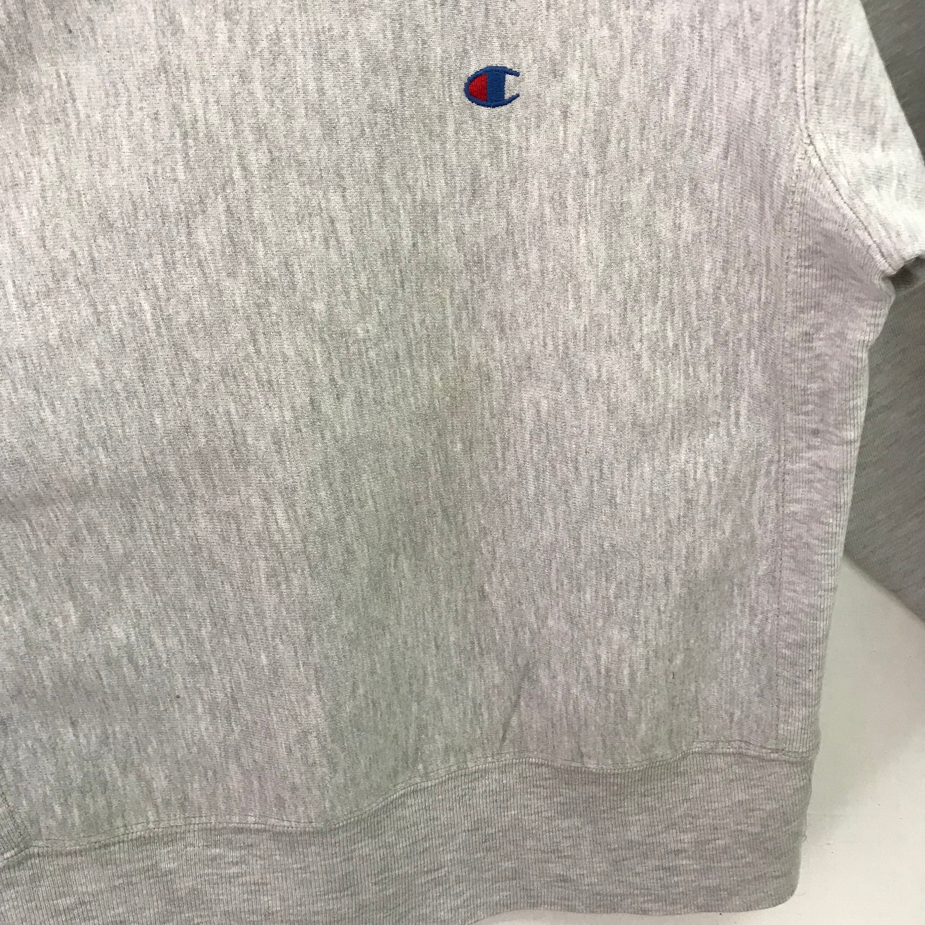 Vintage 90s Champion Reverse Weave Gray Sweatshirt Medium Champion 