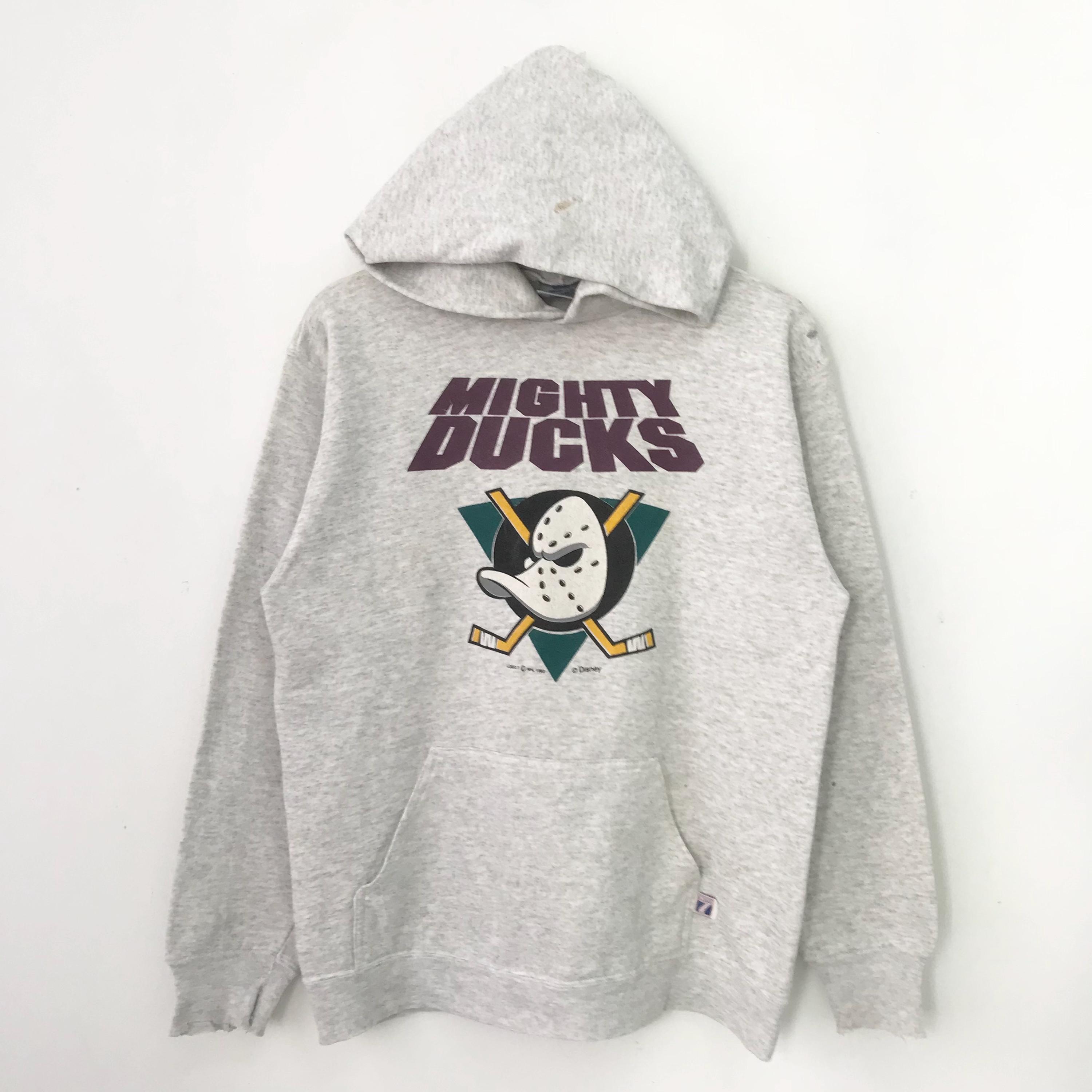 Vintage 90 s Distressed Mighty Ducks Grey Sweater Medium Anaheim Mighty Ducks Spell Out Hoodie Anaheim Mighty Ducks Nhl Sport Team Size M Etsy UK