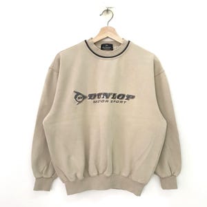 Vintage 90s Dunlop Motorsport Sweatshirt Large Dunlop Motorsport Racing Spell Out Big Logo Sweater Dunlop Motorsport Crewneck Dunlop Size L
