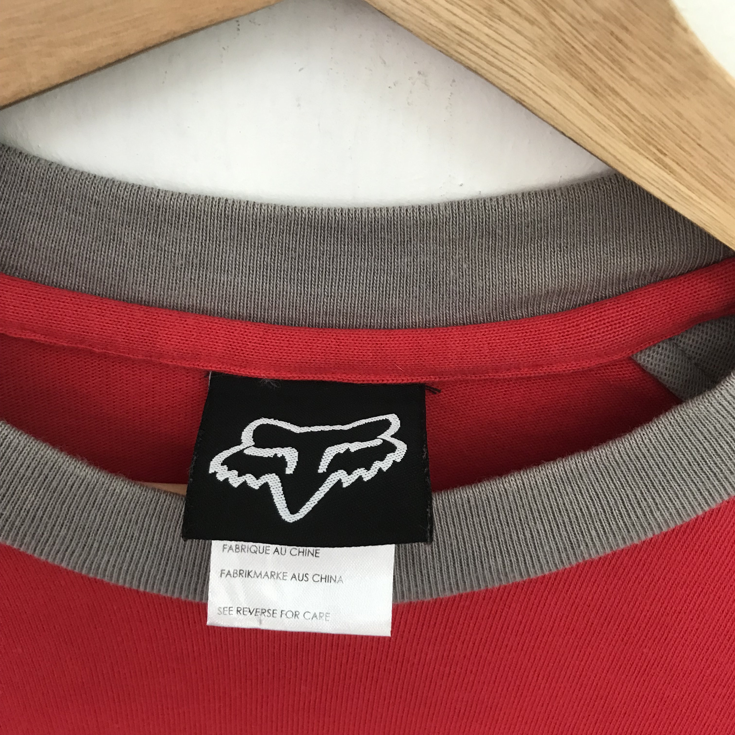 Vintage Fox Racing Team Motocross Red Tshirt Large Fox Racing