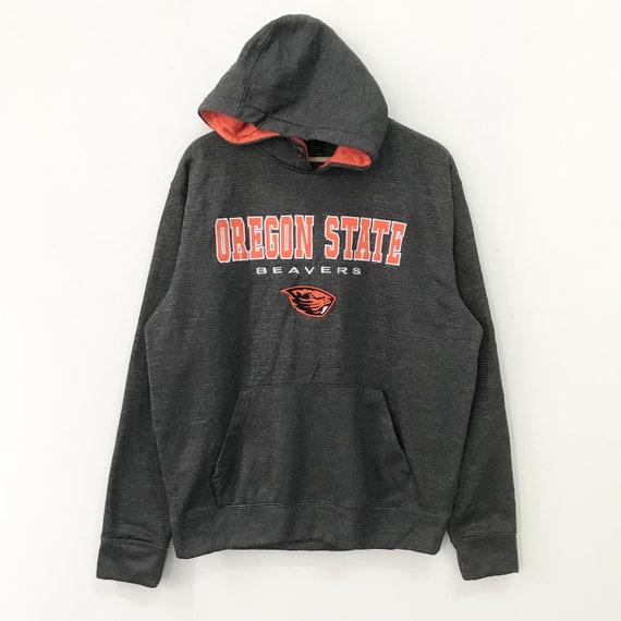 Vintage Oregon State University Gray Sweater Large Beavers Spell