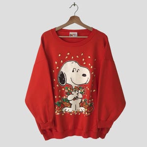 ビンテージピーナッツ　ROY　sportswear製　オレンジ XL size Vintage Snoopy Orange Sweatshirt 3xlarge Snoopy Peanuts Print