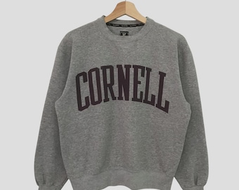 Vintage Cornell University Grey Sweatshirt Small Cornell University Spell Out Logo Sweater Cornell Crewneck Cornell University Jumper Size S