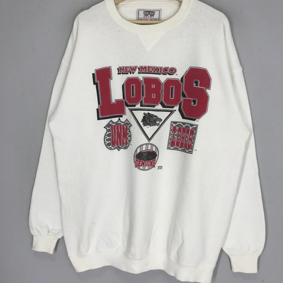Vintage University New Mexico White Sweatshirt La… - image 3