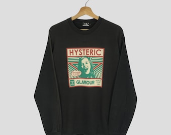 Vintage Hysteric Glamour Black Long Sleeve T shirt Medium Hysteric Glamour Keep Rocking To The Beat Graphic Printed T shirt Hysteric Japan M