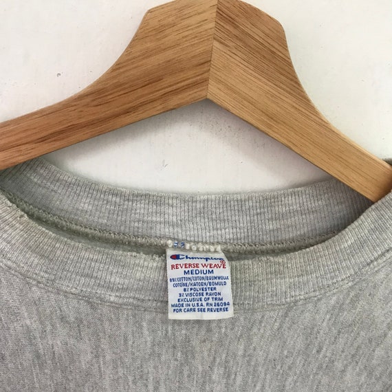 Vintage 90s Champion Reverse Weave Gray Sweatshirt Medium Champion